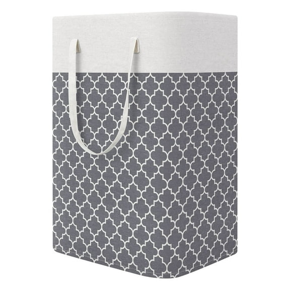 Matoen Large Capacity Storage Basket Folding Toy Storage Organizer Household Storage Buckets Gray