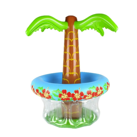 Matoen Large Inflatable Cooler - Tropical Beach Pool Party Decor, Outdoor Drink & Beer Bucket for Summer, Jungle Ocean Theme