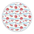 thumbnail image 1 of Matoen Large Round Microfiber Beach Towel Blanket with Tassels, Soft Absorbent Fast Dry, Summer Watermelon Theme (61"), 1 of 8