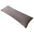thumbnail image 1 of Matoen Long Pillow Cover- 1 Pack Polyester 19"x59" Pillow Covers - Super Soft and Cozy, Wrinkle, Fade, Stain Resistant 19x59 Inches Pillowcases, Gray, 1 of 7