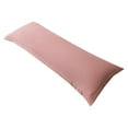 thumbnail image 1 of Matoen Long Pillow Cover- 1 Pack Polyester 19"x59" Pillow Covers - Super Soft and Cozy, Wrinkle, Fade, Stain Resistant 19x59 Inches Pillowcases, Pink, 1 of 7