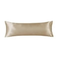 thumbnail image 1 of Matoen Long Satin Silky Pillowcase for Hair and Skin Queen - Khaki, 1 Pack 20x54 Inches - with Envelope Closure, Similar to Silk Pillow Cases, Gifts for Women Men, 1 of 8