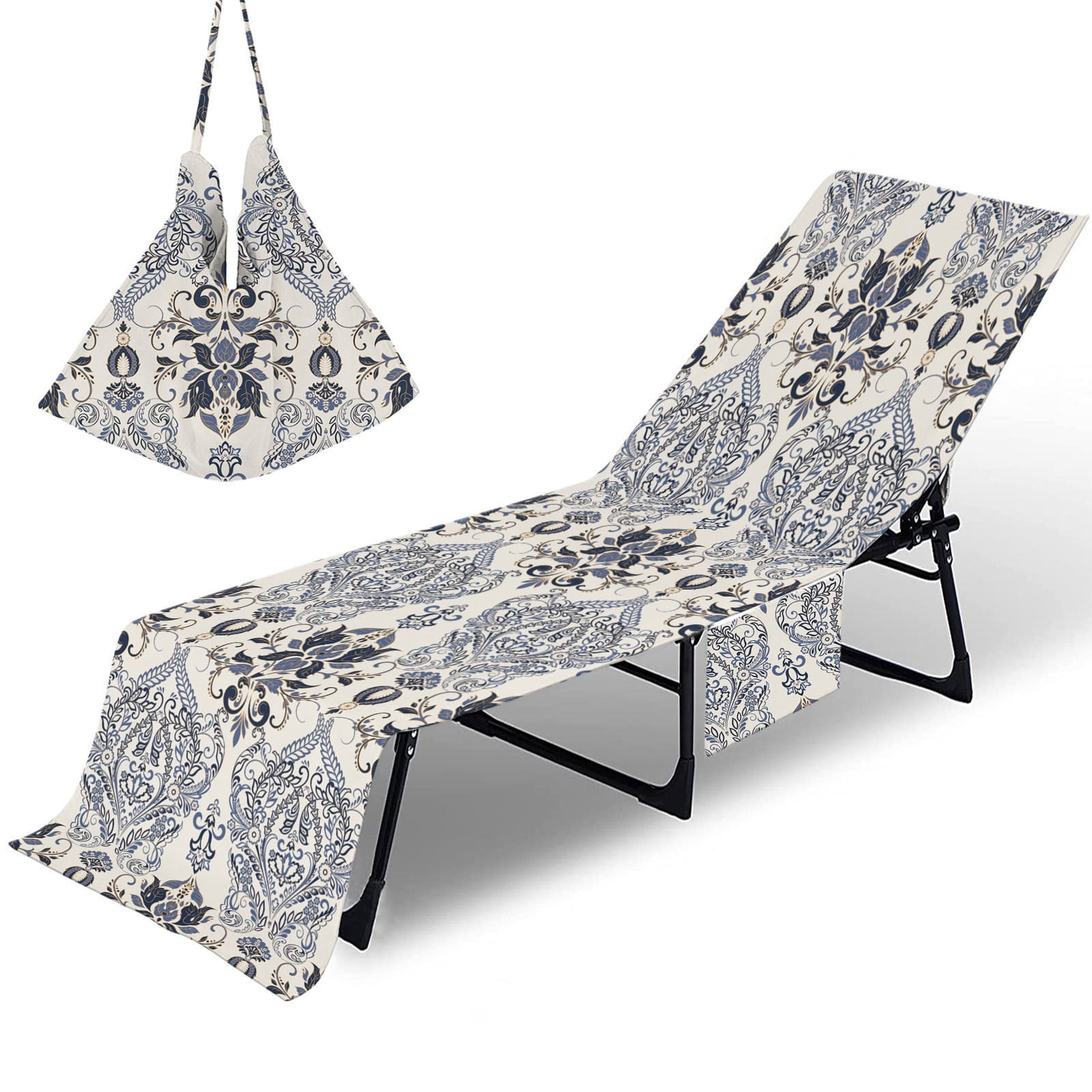 Matoen Lounge Chair Beach Towel Cover Microfiber Pool Sunbath Lounge