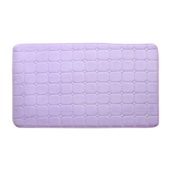 Matoen Memory Foam Bath Mat Bathroom Plaid Rug Carpet Non Slip Bath Rugs 16"x24" Absorbent Soft Bath Rug Machine Wash for Bathroom,Bedroom, Living Room