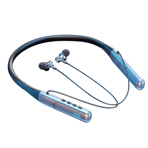 Matoen Metal Neck-mounted Bluetooth Headset Open Ear Wireless Bluetooth Headphones for Sport and Running, Universal Gaming Headset