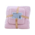 thumbnail image 1 of Matoen Microfiber Bath Towels Set, Soft Absorbent Towels Oversized for Adults, 1 Bath Towel &1 Face Towel, Pink, 1 of 4