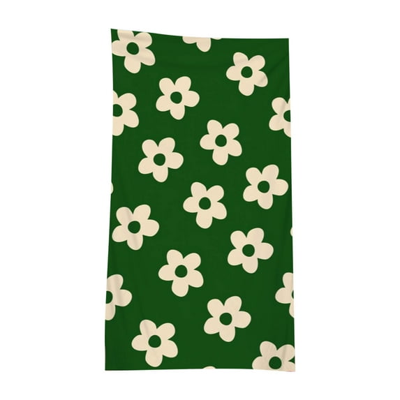 Matoen Microfiber Velour Towels - Oversized Luxury Beach Towels - Absorbent & Fast Drying Beach Essential - Comfortable & Soft Microfiber Beach Towels - Assorted Floral Colors, 27.5"x55"