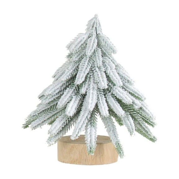 Matoen Mini Christmas Trees Christmas Decor Artificial Christmas Decorations with 3 Sizes, Christmas Tree Bottle Brush Trees Christmas Table Decorations (White)