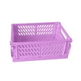 thumbnail image 1 of Matoen Mini Desk Storage Organizer Foldable Plastic Storage Basket with Handles for Desks and Office, 1 of 4