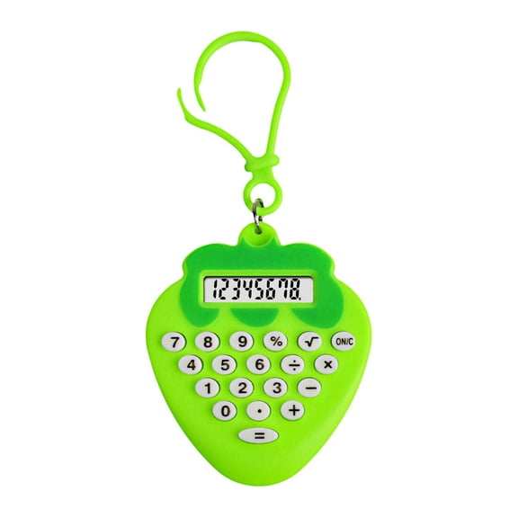 Matoen Mini Portable Calculator with Keychain - 8-Digit LCD Display - Basic Standard Calculator for Juniors, Exams, University & Office - Lightweight Pocket-Sized for Backpack, Purse