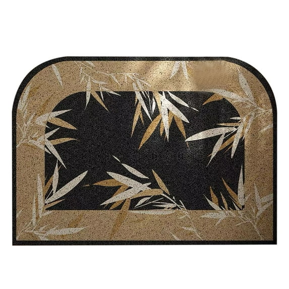Matoen Modern Arch Top Entryway Rug with Bamboo Pattern - Soft Door Mat for Home Decor, Anti-Slip Floor Mat for Indoor Use, Easy to Clean, Durable Design, 16"x24"