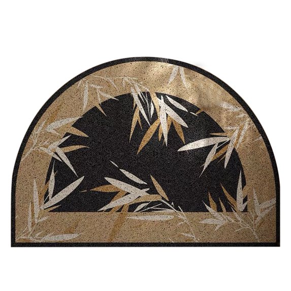 Matoen Modern Arch Top Entryway Rug with Bamboo Pattern - Soft Door Mat for Home Decor, Anti-Slip Floor Mat for Indoor Use, Easy to Clean, Durable Design, 16"x24"
