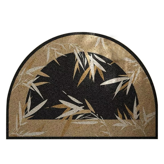 Matoen Modern Arch Top Entryway Rug with Bamboo Pattern - Soft Door Mat for Home Decor, Anti-Slip Floor Mat for Indoor Use, Easy to Clean, Durable Design, 16"x24"