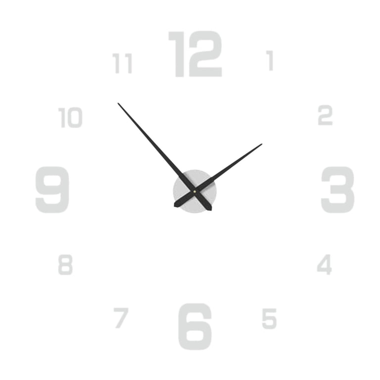 Matoen Modern Frameless DIY Wall Clock Large 3D Wall Watch Mirror