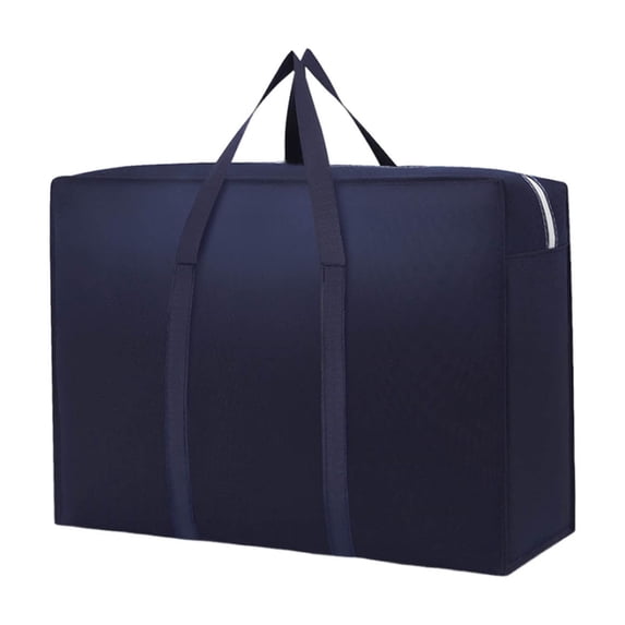 Matoen Moving Bags, Moving Supplies, Moving Boxes, College Packing Storage Boxes with Lids Alternative, Heavy Duty Totes, Extra Large, Sturdy Handles, Zipper, for Packaging (Navy)
