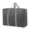 thumbnail image 1 of Matoen Moving Bags, Moving Supplies, Moving Boxes, College Packing Storage Boxes with Lids Alternative, Heavy Duty Totes, Extra Large, Sturdy Handles, Zipper, for Packaging (Grey), 1 of 5