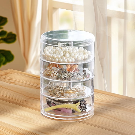 Matoen Multi-Functional Desktop Organizer Drawer for Stationery, Jewelry & Cosmetics - Portable Desk Storage Box with 4 Compartments