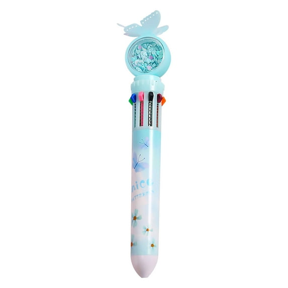 Matoen Multicolor Pen, 0.7mm 10-in-1 Multicolor Ballpoint Pens, 10 Colors Retractable Ballpoint Pens for Office Supplies Students Gift