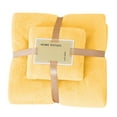 thumbnail image 1 of Matoen Oversized Bath Towels Set, Cotton Microfiber Towels, Soft Quick Dry Towels Set Includes 1 Bath Towel & 1 Face Towel - Yellow, 1 of 6