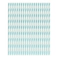 thumbnail image 1 of Matoen Paper Straws Disposable 100 Pack - Striped Straws 7.76inch - Biodegradable, Durable and Eco friendly - Non-soggy Paper Straws for Drinking and Crafts, 1 of 9