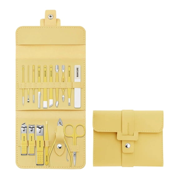 Matoen Personal Care Nail Clipper Set 16Pcs Professional Manicure Pedicure Kit, Nail Clippers and Beauty Tool Portable Set