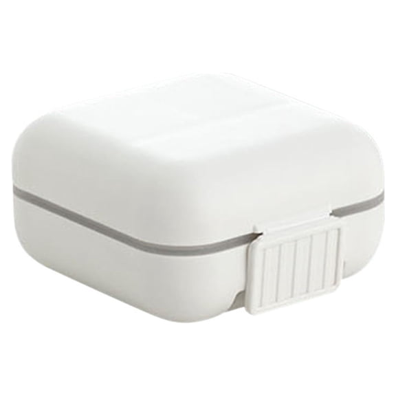 Matoen Plastic Rectangular Pill Organizer Box - 7-Day Anytime Divider Cutter, Portable Medicine Storage Case for Vitamins & Supplements