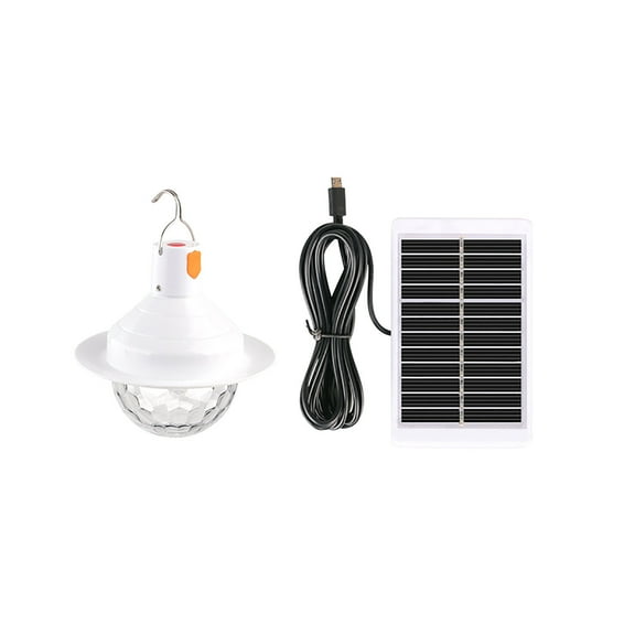 Matoen Portable Party Lights for Outdoor Camping, Battery Powered/USB Plug in, Hanging Disco Ball Strobe Light Stage Lamp for Camping Parties Decorations