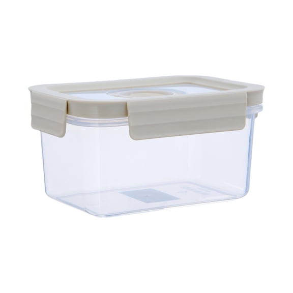 Matoen Push-Button Airtight Food Storage Container - 4.5L Plastic Canister for Dry Goods, Rice, Flour & Grain - BPA-Free Kitchen Pantry Organizer with Easy-Open Lid