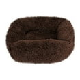 thumbnail image 1 of Matoen Rectangle Dog Bed for Small Dogs, Cozy Washable Bed Orthopedic Dog Sofa Bed, Durable Pet Cuddler Anti-Slip Bottom (29.5"x25.5"), 1 of 2