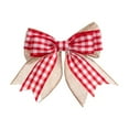 thumbnail image 1 of Matoen Red Christmas Bows Decoration 4 Inch Large Double-layer Christmas Wreaths Bows Buffalo Plaid Bows Ribbons Ornaments for Garland Wedding Party, 1 of 6