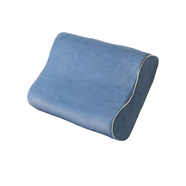 Matoen Replacement Pillow Case for Contour Pillow Zippered Pillow Cover for Memory Foam Neck Pillow Soft Cotton Pillow Protector for Neck Cervical