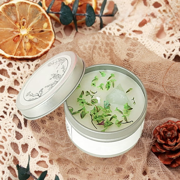 Matoen Rose Scented Candles with Dried Flowers Inside, Aromatherapy Candle for Home Scented, Natural Soy Wax Romantic Candle Gifts Fragrance Jar Candles for Women Christmas Valentines Day