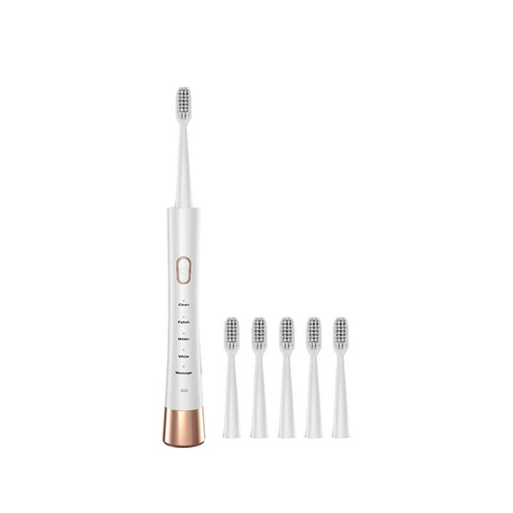 Matoen Rotating Electric Toothbrush for Adults with 6 Brush Heads, 5 Modes Rechargeable Power Toothbrush, 8 Hours Fast Charge for 30 Days
