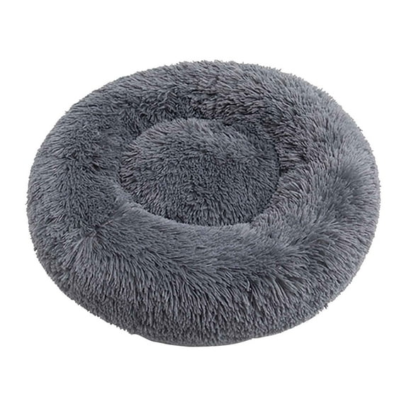 Matoen Round Anti Anxiety Washable Dog Cat Bed, Calming Pet Bed for Small/Medium/Large Cats and Dogs, 16 inch