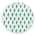 thumbnail image 1 of Matoen Round Beach Towel, 60" x 60" Microfibre Picnic Towel, Circular Beach Blanket Throw with Fringe, Round Tapestry, Meditation Mat, 1 of 6