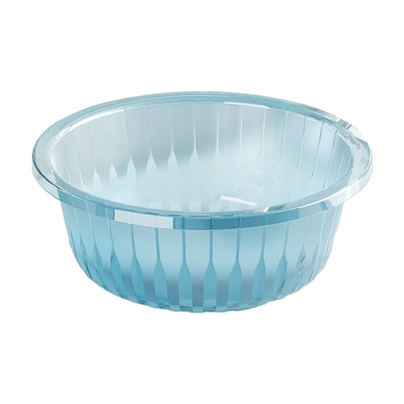 Matoen Round Plastic Wash Basin - Multi-Use Camping Dishpan, Kitchen Sink Tub, Laundry Bucket & Foot Soak Tub for Home, Travel & Outdoor (Durable & Lightweight)