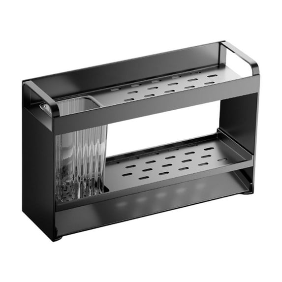 Matoen Rustproof Over Sink Organizer - Kitchen Counter Storage for Utensils & Sponges, Easy Clean Sink Caddy for Home & Restaurant Use