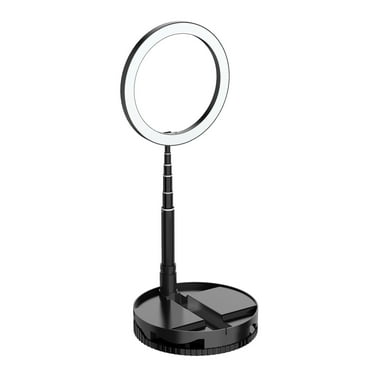 Matoen Selfie Ring Light with Stand, Circle Light for Makeup/Live Stream, Desktop Camera LED Ringlight for Photography/Video Recording/Vlogs