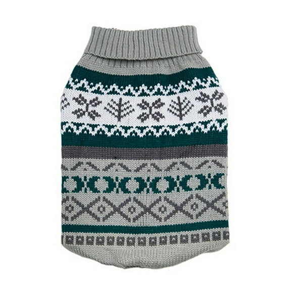 Matoen Small Dog Sweater -Turtleneck Pullover Classic Cable Knit Fuzzy Winter Coat Dog Cold Weather Clothes for Small Medium Dogs Puppy Girl Boys
