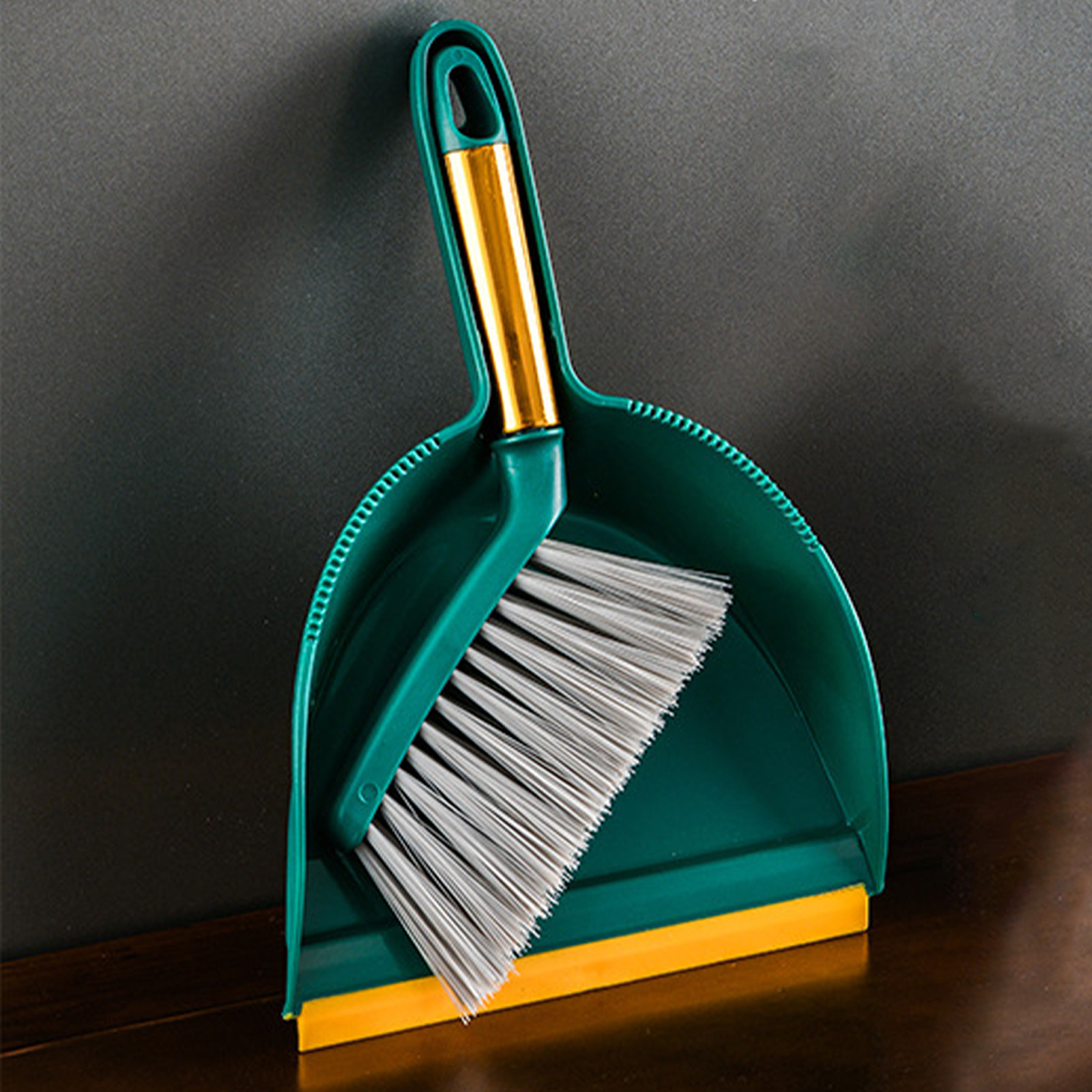 Matoen Small Dustpan and Brush Set, Broom and Dust Pan with Handle, Mini Hand Broom and Dustpan