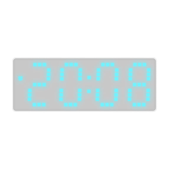 Matoen Small LED Digital Alarm Clock with Snooze, Simple to Operate, Adjustable Alarm Volume, Outlet Powered Compact Clock for Bedrooms, Bedside, Desk, Shelf