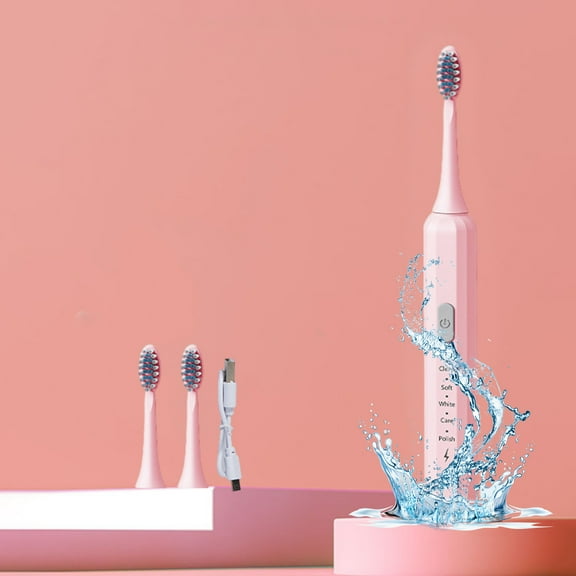 Matoen Smart Ultrasonic Electric Toothbrush for Adults, Electric Toothbrush with Smart Timer, Rechargeable Toothbrush, 3 Brush Heads