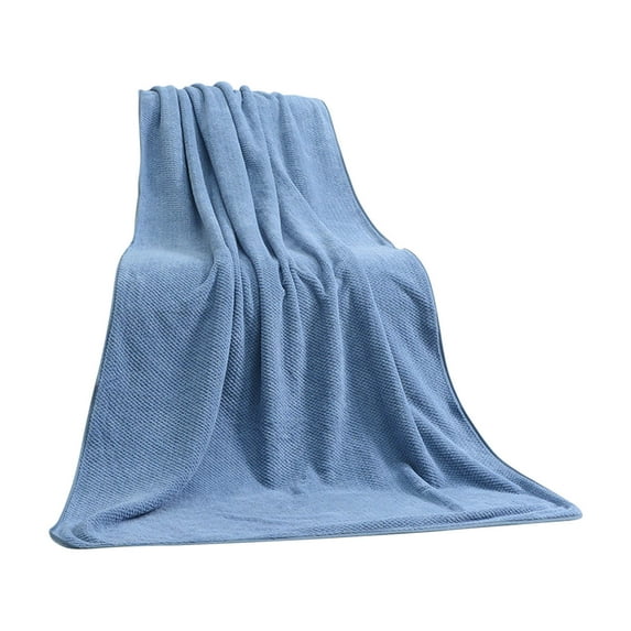 Matoen Soft Cotton Luxury Bath Towel, Cotton Turkish Bath Towels for Bathroom, 35.4"x67" Large Bathroom Shower Towels, Dark Blue Bath Towels