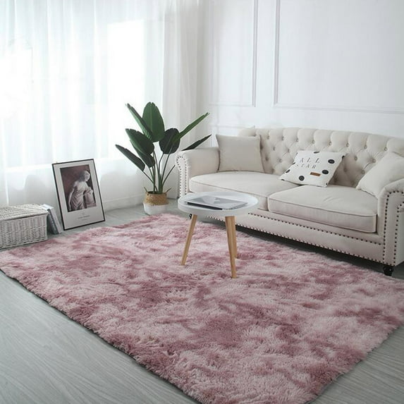 Matoen Soft Floor Carpets for Bedroom Living Room, Fluffy Area Rug , Fuzzy and Comfy Carpet Rug for Room Décor, Pink, 3x5 Feet