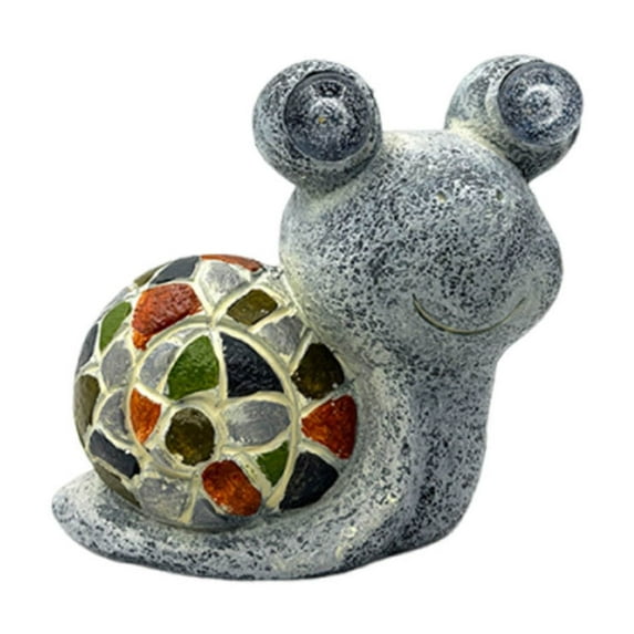 Matoen Solar Frog Garden Statues with Hand-Painted Pattern Resin Yard Decorations Outdoor Sculptures for Patio Porch Housewarming Birthday Gifts for Children Women