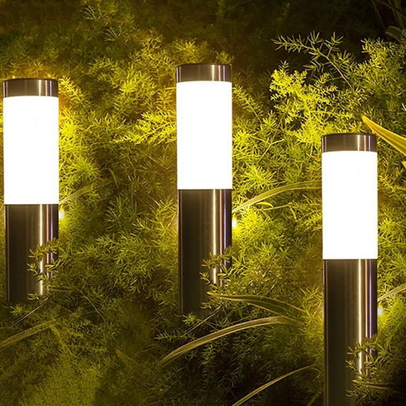 Matoen Solar Pathway Lights Outdoor, Modern Super Brightness Solar LED Path Lights, Outside Landscape Lights for Yard Garden Walkway