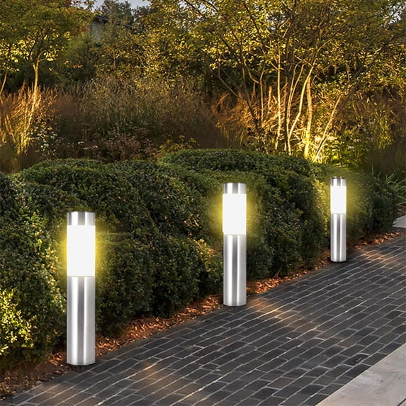 Matoen Solar Pathway Lights Outdoor, Modern Super Brightness Solar LED Path Lights, Outside Landscape Lights for Yard Garden Walkway