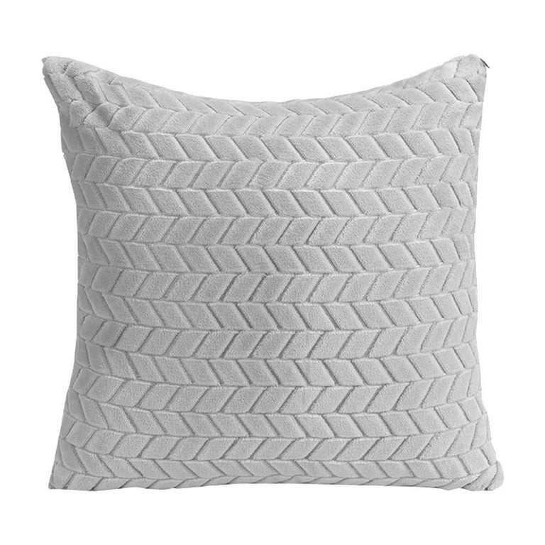 Matoen Solid Color Decorative Throw Pillow Covers 17x17 Inch for Couch Bed Sofa Farmhouse Fall Home Decor Soft Cushion Pillow Case 43x43 cm Walmart
