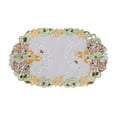 thumbnail image 1 of Matoen Spring Round Placemats Floral Embroidered Placemat Doilies for Table Bunny Table Placemat for Home Dining Holiday Kitchen Table Decoration, 1 of 6