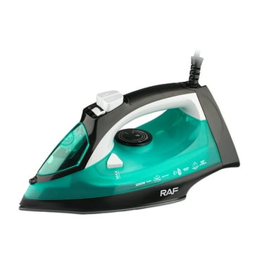 Matoen Stainless Steel Soleplate Steam Iron for Clothes, with Microsteam Holes, Powerful steam blast, Leakproof, Lightweight, 2200W, Ironing, Blue Clothes Iron
